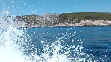 Güney Fransa 'da Cassis' in Calanques manzarası