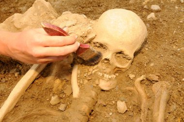 archaeology at the cemetery or the burial ground, history research