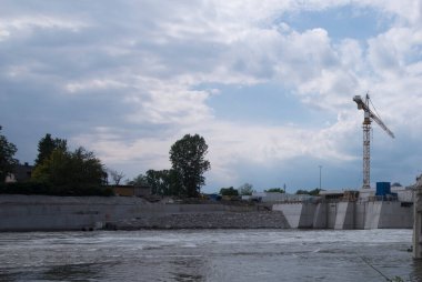 Enerji ve elektrik üretimi için bir hidroelektrik santrali
