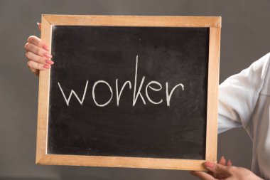 İş dünyasındaki çalışanların sembolü, para kazanmak için iş yapmak.