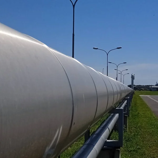 Gasoduto Indústria Energia Infra Estruturas Aprovisionamento Energético — Fotografia de Stock