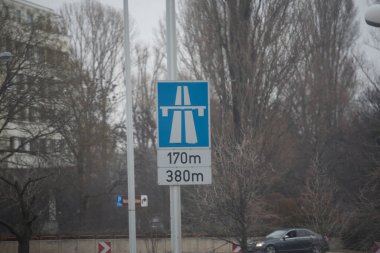 bir otoyol ya da otoyol sembolü, karayolu trafiği ve ulaşım