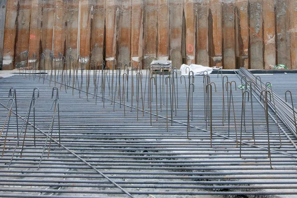 Reinforcement Structural Steel Used Building Construction Industry — Fotografia de Stock