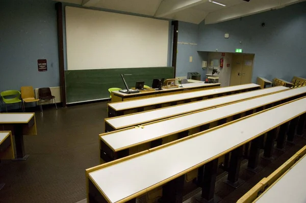 Empty Lecture Hall University Students Uni — Stock Photo, Image