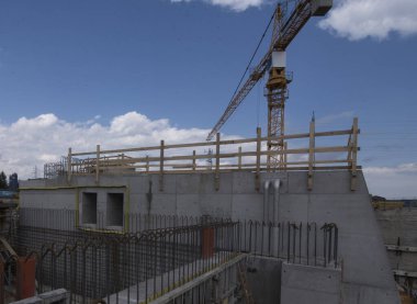 concrete engineering or concrete construction, building architecture in the industry