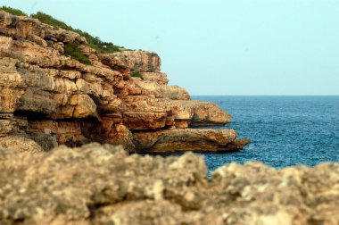 Yaz tatili plajda, dinleniyor ve tatilin tadını çıkarıyor.