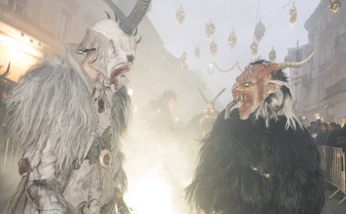 Krampus, Avusturya 'da kötülerin töreni.