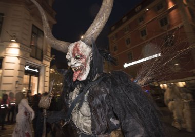 Krampus, Avusturya 'da kötülerin töreni.