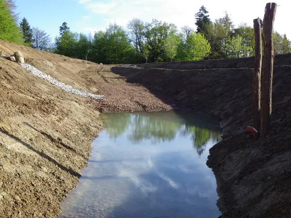 stock image garden ponds are saving water