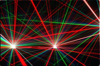 laser beam and laser technology in science and life clipart