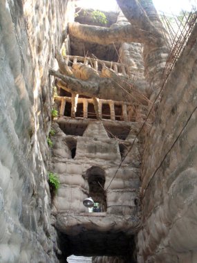 Taşlı bahçe, taşlı ve taşlı Inmumbai Hindistan