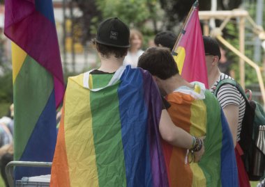 for gender Identities the symbol  is the rainbow flag clipart