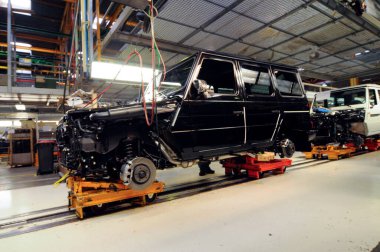 Graz 'daki Mercedes G sınıfının inşaatı