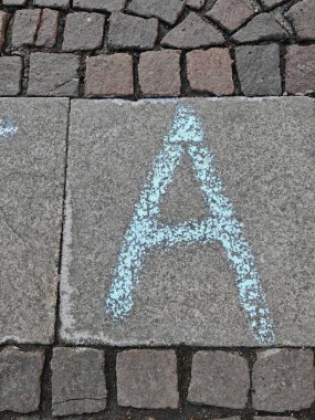 A harfinin işareti, alfabedeki ilk harf.