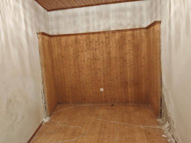 İç tasarımda ahşap ya da kereste yapımı, doğal yapı malzemesi