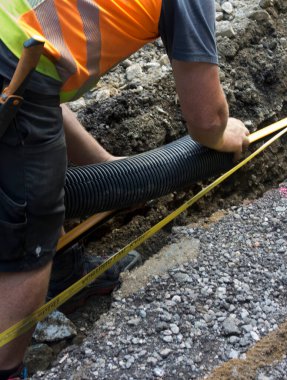 İnternet iletişimi, telekomünikasyon teknolojisi ve dijital altyapı için fiber optik kablolar