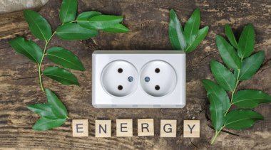 Tahta küplere yazılan enerji ve seçici bir odak noktası. Çevre koruma kavramı