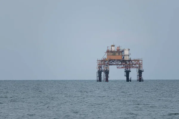 Methane gas extraction platform in the Adriatic sea, Ravenna, Italy