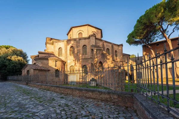 Basílica San Vitale Dos Exemplos Mais Importantes Arte Bizantina Cristã — Fotografia de Stock