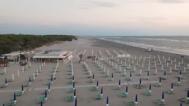 Aerial View Fps Adriatic Coastline Summer Vacation Concept Adriai Tenger — Stock videók
