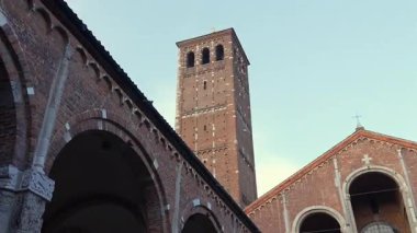 Saint Ambrose Kilisesi (Basilica di Sant 'Ambrogio), Milan, Lombardy, İtalya