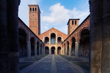 Saint Ambrose Manastırı (Basilica di Sant 'Ambrogio), Milan, Lombardy, İtalya