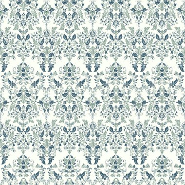 Çiçeksiz, desensiz, klasik bir çiçek. Klasik Barok duvar kâğıdı. Kusursuz vektör arkaplanı