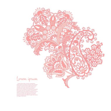 izole edilmiş desenli vektör süsü