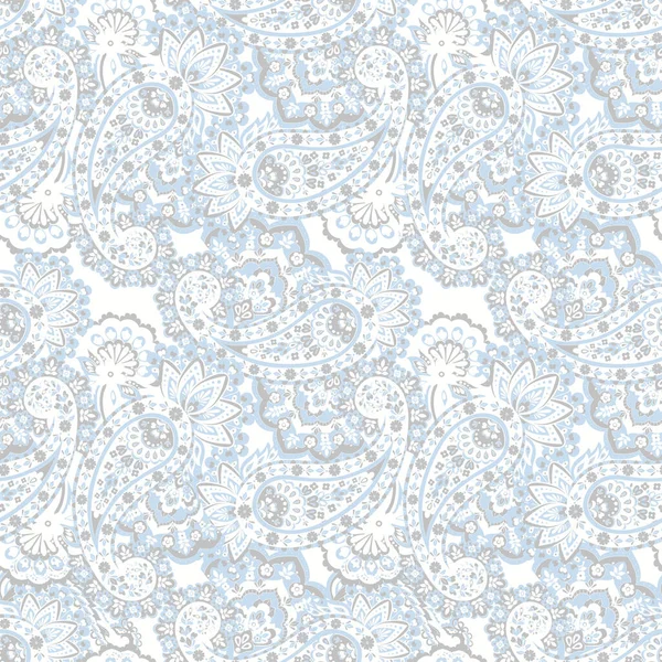 ペイズリー シームレス ベクトル パターン バティックスタイルの背景 — ストックベクタ
