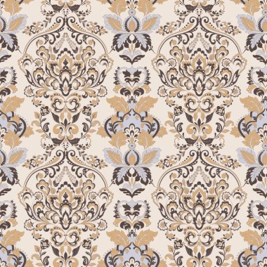 Kusursuz vintage vektör arkaplanı. Vektör duvar kağıdı barok biçimi