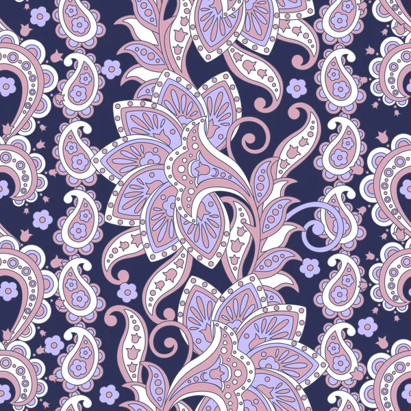 Paisley Floral Ethnische Nahtlose Muster Arabische Ornamente Ornamentale Motive Der — Stockvektor