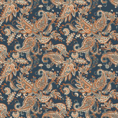 Çiçek desenli, desenli vektör çizimi. pürüzsüz arkaplan