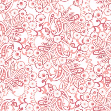 Vektör çiçek kusursuz desen. Güzel çiçek arkaplanı.