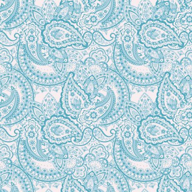 Şal desenli, desensiz bir süs. Çiçek dekoru süsleyin. Vektör illüstrasyonu