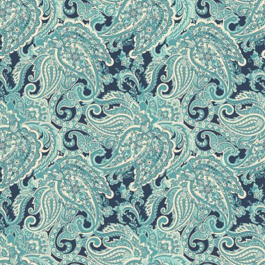 Paisley dikişsiz desen. Hint süsü. 