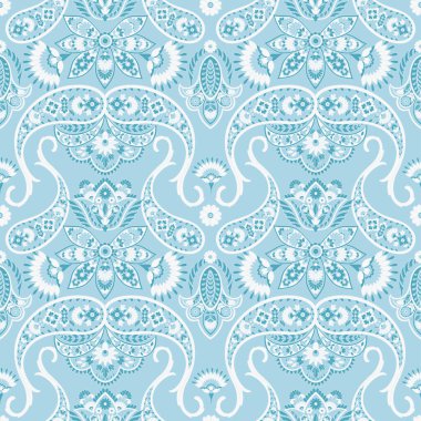 Şal desensiz vektör deseni. batik biçimi arkaplanı