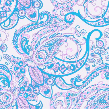 Şal desensiz vektör deseni. batik biçimi arkaplanı