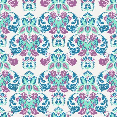 Kusursuz vintage vektör arkaplanı. Vektör duvar kağıdı barok biçimi