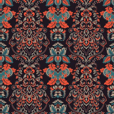 Kusursuz vintage vektör arkaplanı. Vektör duvar kağıdı barok biçimi