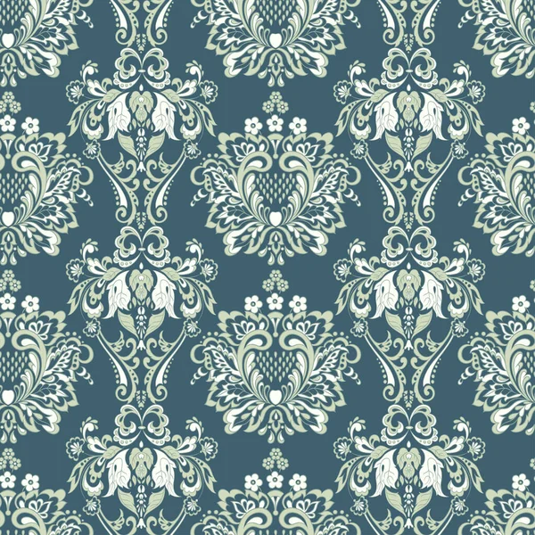 Çiçeksiz, desensiz, klasik bir çiçek. Klasik Barok duvar kâğıdı. Kusursuz vektör arkaplanı