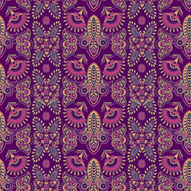 Hint Batik Tarzı 'nda Çiçeksiz Desen