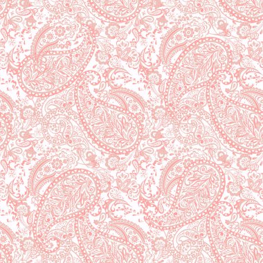 Paisley vektör kusursuz desen. Muhteşem çiçek, yapraklar. Batik tarzı resim. Eski arkaplan