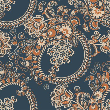 Paisley Süssüz vektör deseni.