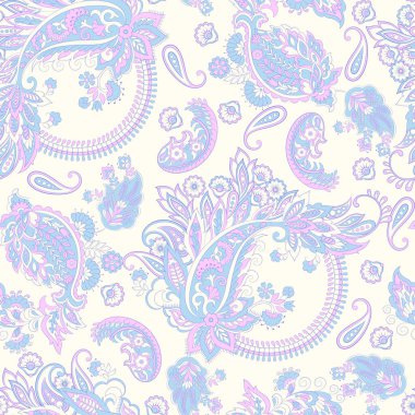 Paisley dikişsiz desen. Batik biçiminde vintage arkaplan