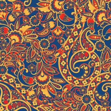 Vintage Vector Çiçeksiz desen