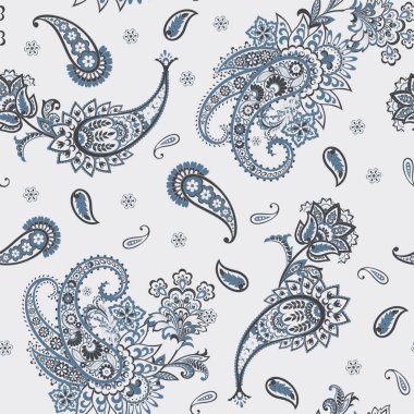 Paisley seamless pattern for fabric design.