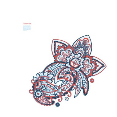 izole edilmiş desenli vektör süsü