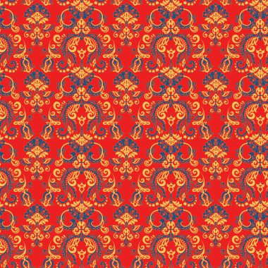 Kusursuz bir geçmiş. Tekstil tasarımı için vektör arkaplanı