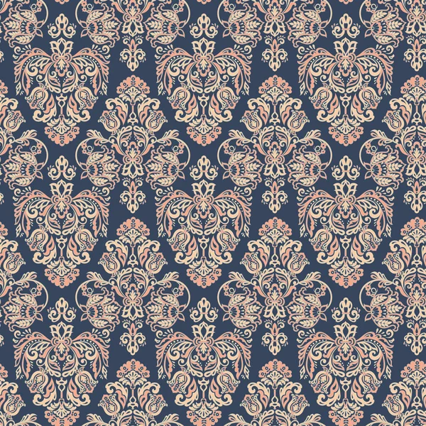 Baroque Floral Pattern Seamless Classic Floral Ornament — Stock vektor