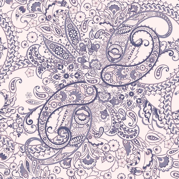 Paisley dikişsiz desen. Vektör etnik süsü